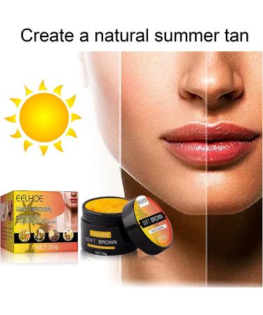 Wangjiahua Eelhoe Tanning Gel - Intensive Brown Premium Accelerator Cream for Sunbeds & Outdoor Sun - 2PCS Set - Buy Online on SooperMarket.com