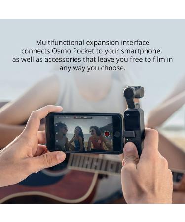 DJI Osmo Pocket 3-Axis Gimbal Stabilizer w/ 12MP Camera & 4K60 Video - Ideal for YouTube, TikTok, Vlogs, and Live Streaming - Attachable to Android & iPhone - Black - Buy Online on SooperMarket.com