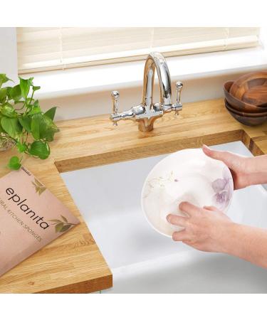Eco-Friendly Eplanita Natural Dishes Ruts (6-Pack) - Biodegradable Kitchen Scrub Scourer | Zero Waste Luffa Plant - Buy Online on SooperMarket.com