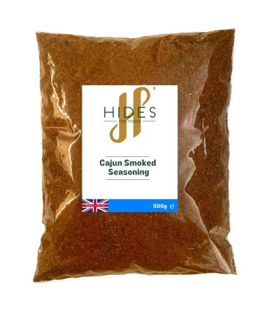Hides Fine Foods - Cajun Smoked Seasoning 500g - GMO Free - Suitable for Vegetarians - BBQ Seasoning - Meat Seasoning - Deep South Flavours - Perfect for Summer