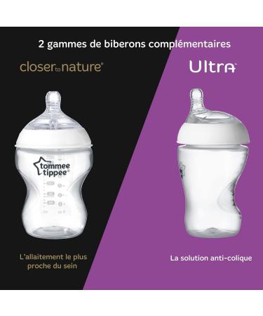 Tommee Tippee Closer to Nature Clear Bottle 340 ml Non d cor 340 ml - Buy Online on SooperMarket.com