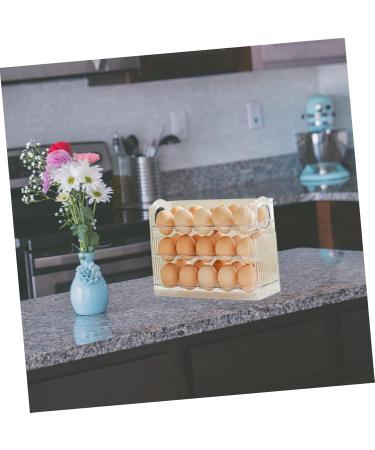 ABOOFAN Egg Storage Box Tray with Lid Drawer Organizer Plastic Egg Tray Egg Storage Holder Dog Storage Rack - Buy Online on SooperMarket.com