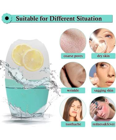 Ice Face Roller Ice Roller for Face and Eyes Face Ice Roller for Eye Puffiness Brighten & Tighten Skin Icing The Skin Remove Fine Lines Shrink Pores Enhance Skin Elasticit - Black (Green) - Buy Online on SooperMarket.com