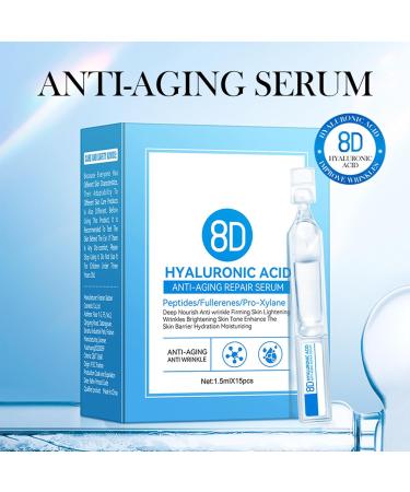 VEROA 15 Sticks Face Serum Hyaluronic Acid Anti Aging Hydrating Serum - Deep Hydration Skin Brightening Anti Wrinkle Hylauronic Acid Serum - for All Skin Types Improve Fine Lines and Dullness - Buy Online on SooperMarket.com