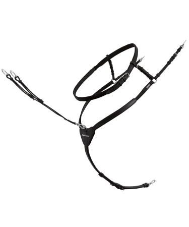 Passier breastplate Ingrid Klimke black with stainless steel fittings one size Black Full