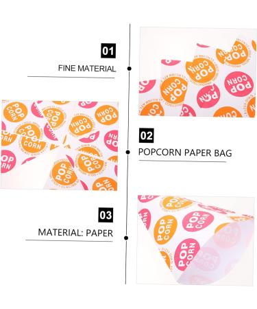 Beavorty 150 Pcs Popcorn Bag Clear Gift Bags Popcorn Cone Bags Goodie Bag Treats for Kids Cone Shaped Treat Bags Wedding Cone Bags Party Child Paper Disposable Biscuit Bag - Buy Online on SooperMarket.com