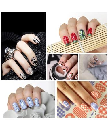 Nail Art Liner Brush Set - 6 Double-Sided Painting Pens for Gel Nails | DIY Nail Art Design Tools - Buy Online on SooperMarket.com