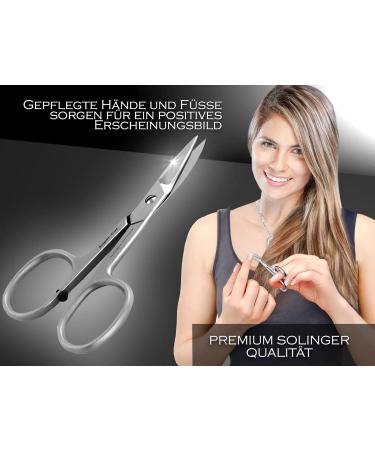 Premium Solingen Nail Scissors - German Stainless Steel Manicure & Pedicure Tools for Sharp Precision - Buy Online on SooperMarket.com