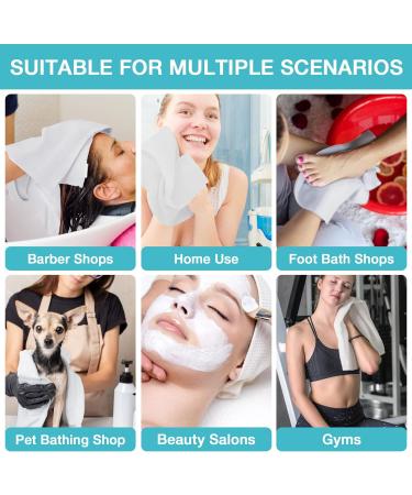 Noverlife 50 Pack Disposable Hair Towels - Non-Woven Salon & Spa Towels for Hair Drying, Foot Bath, and Travel - Disposable Guest Towel for Hair Care - Buy Online on SooperMarket.com