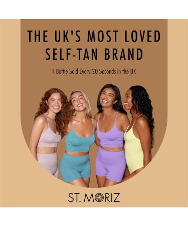 St. Moriz Advanced Illuminating Gradual Tanning Lotion | Hydrating Gradual Tan Moisturiser with Hyaluronic Acid & Shimmer Radiance Pigments | Builds up a Natural Glow in 1 to 3 Applications | 150ml - Buy Online on SooperMarket.com