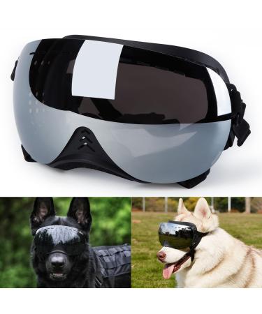 Ownpets Dog Goggles Dog Sunglasses with Magnetic Lenses and Replaceable Lenses UV Protection Wind Protection Dust Protection and Snow Protection Suitable for Medium or Large Dog