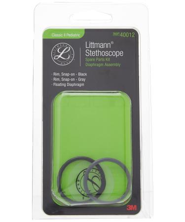 3M Littmann Stethoscope Spare Parts Kit Classic II Pediatric Diaphragm Assembly 40012 Black