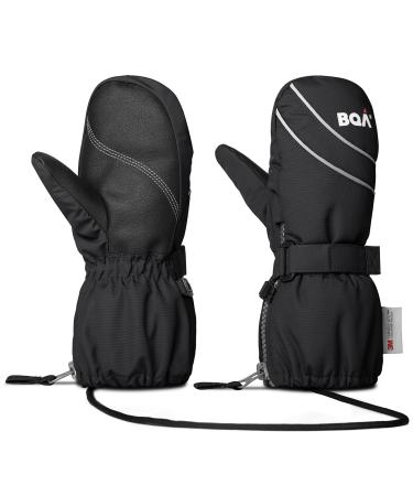 BQA children ski gloves F ustlingen waterproof and windproof ski gloves children's gloves F ustlinge Gloves Thermo Warm winter gloves for boys and girls from 2 to 8 years of 2-4 years of navy