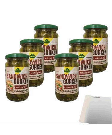K hne sandwich cucumbers spicy-sweet 6-pack (6x330g jar) + usy block