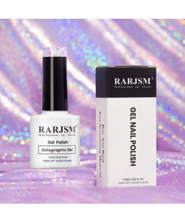 Holographic Mermaid Unicorn Glitter Gel Nail Polish - RAR73 (Rose Gold) | Spring and Summer Ready - Buy Online on SooperMarket.com