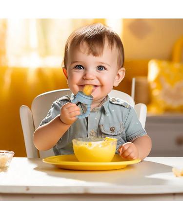 Baby Fruit and Vegetable Pacifier | Silicone Fruit Sucker for Infants | 3-Pack Snuller (Khaki) - Safe & Easy Feeding - Buy Online on SooperMarket.com