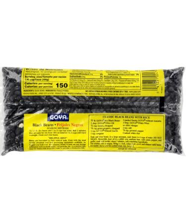 Goya Black Beans Dry 1lb - Authentic Latin Flavor | Buy Online - Buy Online on SooperMarket.com