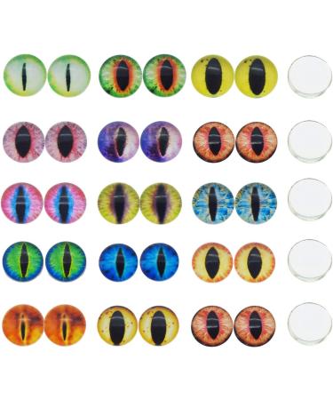 JJG 40PCS 20mm Dragon Eyes Glass Cabochon Set - Jewelry Findings for Pendants & Dolls - Buy Online on SooperMarket.com