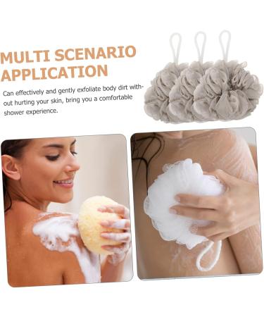 Angoily 6pcs Travel Bath Ball - Exfoliating Loofah with Case | Adult Bath Sponge for Daily Use | Mesh Shower Sponge - Buy Online on SooperMarket.com