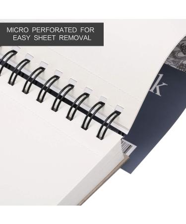Bachmore 5.5X8.5 Inch Sketchpad - 100 Sheets Spiral Bound Sketch Book for Artists | Marker Art, Colored Pencil, Charcoal | Ideal for Pro & Amateurs (1 Pack) - Buy Online on SooperMarket.com