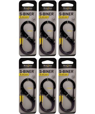 Nite Ize S-Biner Slide Lock Carabiner #4 - Black [LSB4-01-R3 & LSB4-11-R3] - Buy Online on SooperMarket.com