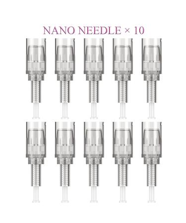 Round Nano Pin Replacement Cartridges for Pelcas Derma Pen - 10 Micro Nano Needle Spare Parts for Microneedling - Buy Online on SooperMarket.com