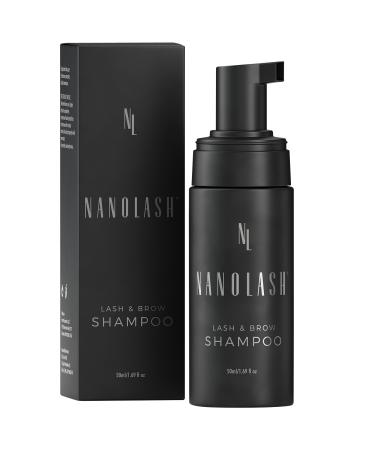 Lash & Brow Shampoo 50 ml - cleansing shampoo for eyelashes and eyebrows eyelash foam eyelash extension cleanser