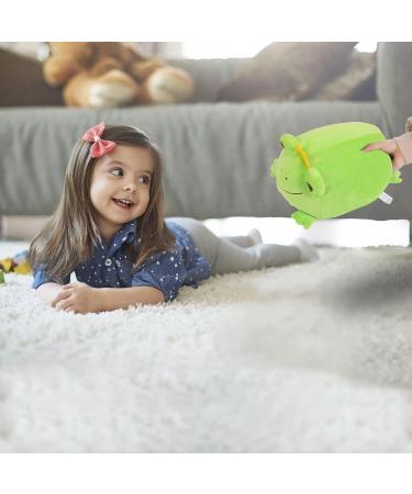 JUNERAIN Super Soft Frog Plush Stuffed Animal 30cm - Fluorescent Green | Cute Squishy Hugging Pillow Toy for Kids, Toddlers, Boys, Girls - Cuddly Frog Decoration - Buy Online on SooperMarket.com