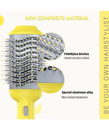 Savani Ionic Blow Dryer Brush: 4-in-1 Professional Hot Air Styler for Drying, Straightening, Volumizing, Combing - New - Buy Online on SooperMarket.com