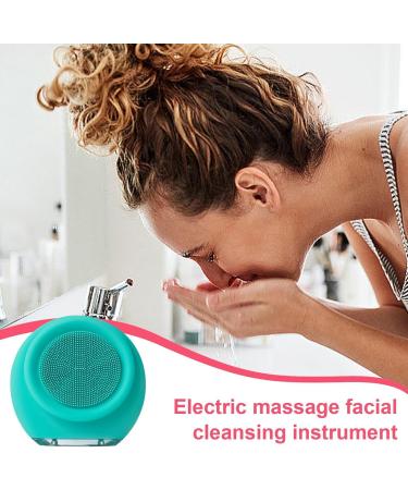 DASHIELL Face Brush Cleanser - Electric Facial Brush Gentle Silicone Face Wash Brush Silicone Waterproof Face Brush for Birthdays Anniversaries Facial Cleansing Holidays Green - Buy Online on SooperMarket.com