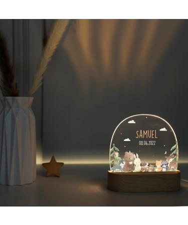 Kidsmood Nachtlampe - Personalized Bedside Lamp for Children | Cute Night Light for Babies | Unique Gift for Baby Showers & Births - Buy Online on SooperMarket.com
