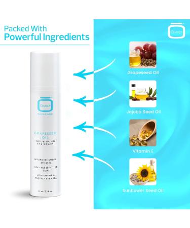 Omic Under Eye Cream - 0.5 fl oz / 15ml - For Puffiness and Bags Under Eyes Anti-aging Eye Cream with Jojoba Oil and Grapeseed Oil Vegan Cruelty Free Paraben Free Made in USA - Buy Online on SooperMarket.com
