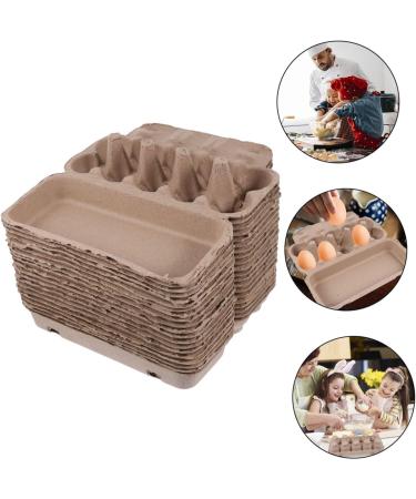 Mikikit 20pcs 10 Pulp Egg Tray Fold up Flats Folding Tray Paper Egg Tray Home Egg Tray Pearlescent Dispenser - Buy Online on SooperMarket.com