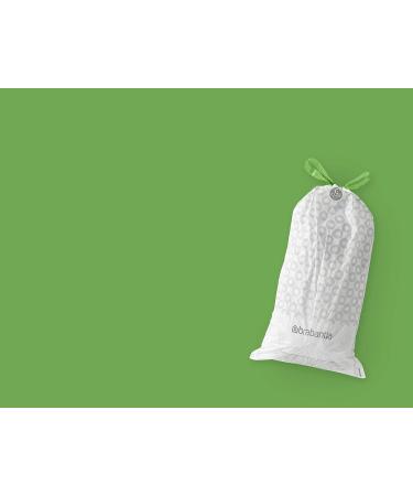 Brabantia PerfectFit Garbage Bags Multipack - Extra Strong (Code G 23L/30L) | 120 White Trash Bags with Train Tape - 6 Rolls - Buy Online on SooperMarket.com