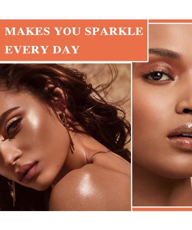 Polvo De Hadas Body Face Glitter Highlighter Stick - Natural Sparkle Blusher & Smooth Highlight Makeup - 2.33oz Gold 01 - Buy Online on SooperMarket.com