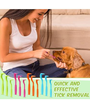 Kittmip Tick Remover Tools - 24 Pcs, 3 Sizes - Tick Puller for Dogs, Cats, Humans - Green, Rose, Red, Blue, Orange - Buy Online on SooperMarket.com