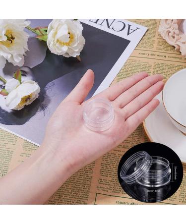BENECREAT 30 Pack 15ml Round Clear Plastic Bead Jars with Screw Caps - Ideal for Beads Nail Art Glitter Makeup and Travel Cream - International Shipping Available - Buy Online on SooperMarket.com