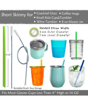 Tegion Reusable Boys Silicone Straws for First Years Take & Toss Cup - 10oz Tumbler-Compatible, Spill-Proof, Short Size - Buy Online on SooperMarket.com