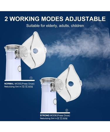 Portable Nebulizer Machine for Adults & Kids - Quiet Handheld Nebulizer for Travel & Home Use - Cool Steam Inhaler in Purple - Buy Online on SooperMarket.com