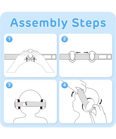 KINGKIDS Baby Ear Protection Headphones - Noise Cancelling Earmuffs for Infants & Toddlers - White & Black - Buy Online on SooperMarket.com