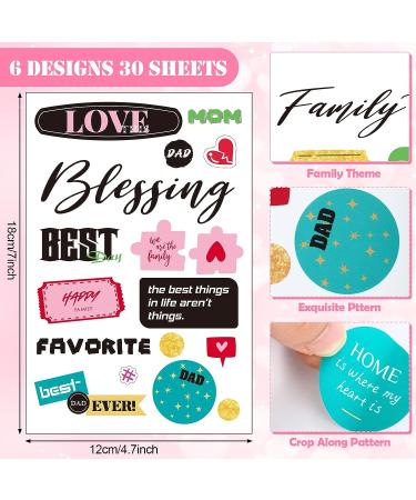 500pc Family Friend Theme Scrapbooking Sticker Decals - Waterproof Vinyl Memories Stickers for Album Embellishment (Family Theme) - Buy Online on SooperMarket.com