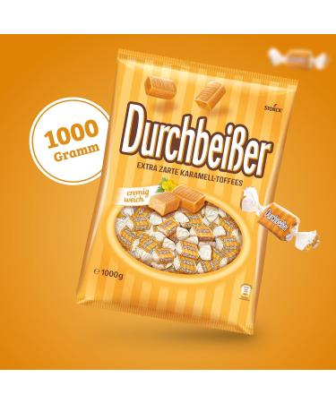 Buy Durchbeisser Caramel Toffees 1kg - Extra Tender Caramel Candies | International Shipping Available - Buy Online on SooperMarket.com