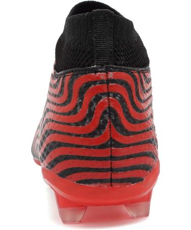 ANLUKE Mens Hightop Cleats Soccer Shoes Red/Black - Size 8 - Buy Online on SooperMarket.com