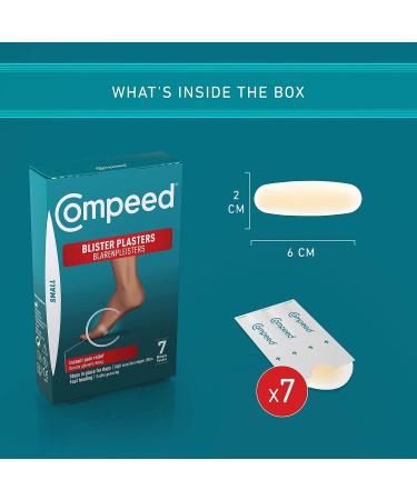 Compeed Small Blister Plasters - 7 Hydrocolloid Foot Treatment Pads - Heal Fast - Plastic-Free Eco Pack - 7 Count - Buy Online on SooperMarket.com