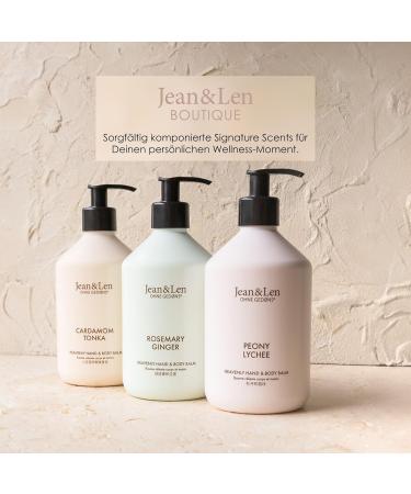 Jean & Len Heavenly Hand & Body Balm - Peony & Lychee | Organic Argan Oil & Shea Butter | 500ml | Paraben & Silicone Free | International Shipping - Buy Online on SooperMarket.com