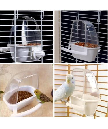 JNAWA 2pcs Bird Cage Feeder Bird Water Bottles Food Holder Feeder Parrot Food Dispenser for Cockatiel Parrots Budgie Lovebirds - Buy Online on SooperMarket.com