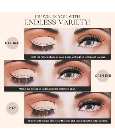 Shop LASHVIEW Mega Volume Lash Clusters - DIY Eyelash Extensions for At-Home Glam | D Curl Individual Lashes (10-16mm Mix - Buy Online on SooperMarket.com