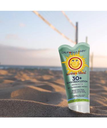 California Baby Summer Blend SPF 30+ Sunscreen Lotion for Babies, Kids & Adults - Fragrance Free, Water Resistant - 2.9oz - Buy Online on SooperMarket.com