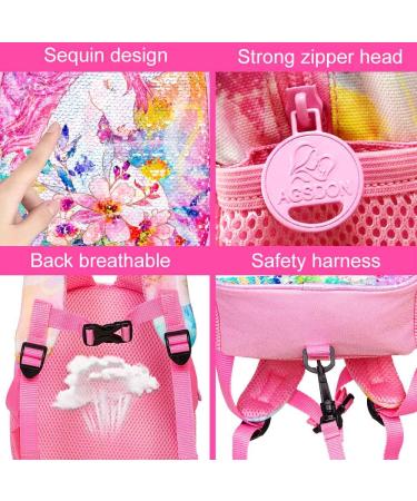 Unicorn Toddler Backpack with Leash - Safety Harness Mini Bookbag for Girls - Buy Online on SooperMarket.com