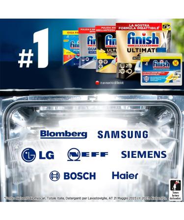 Finish Dishwasher Dishwasher Additive 3 Products of 250 ml Lemon. Refund of 2 or 1 for each product with the badge purchased - Buy Online on SooperMarket.com